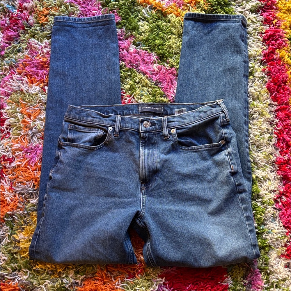 Everlane Men's Straight Jeans in Deep Blue
